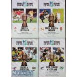 1999 Rugby World Cup Final etc Programmes (4): The four Quarter Finals, A5 standard editions,