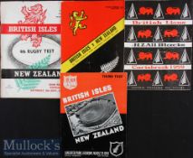 1959 British and Irish Lions Test Programmes in N Zealand (4): All four different, large format,