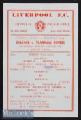 1958/59 Liverpool County FA Senior Cup Final at Anfield 11 May 1959 single sheet programme Everton v