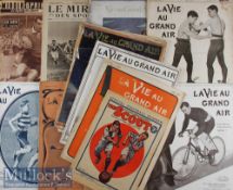 1907-1958 Rugby Magazines, French & English (Qty): More than 10 copies of ‘La Vie Au Grand Air’