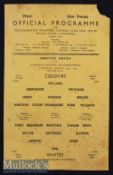 1952/53 Wolverhampton Wanderers Practice Match Colours v Whites Football programme single sheet,