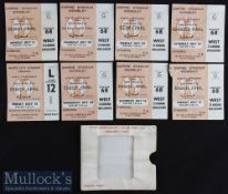 Selection of 1966 World Cup Finals Football Tickets featuring the following dates such as July 11,