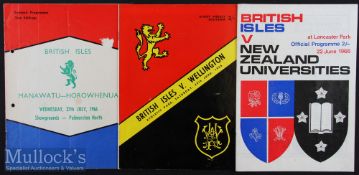 1966 British and I Lions Programmes in N Zealand (3): The Lions’ clashes with Wellington, Manawatu-