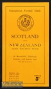 1946 Scotland v NZ Army ‘The Kiwis’ Rugby Programme: In lovely condition incl spine, but this time