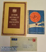 Collection of 1954 World Cup Football Memorabilia including Semi Final Hungary v Uruguay