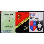 1966 British and I Lions Programmes in N Zealand (3): Matches at Hawkes Bay, NZ Juniors & NZ