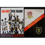 1973 England in New Zealand Rugby Programmes (2): Sought after large Eden Park, Auckland issue