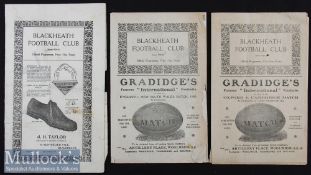 1926/8/9 Blackheath v Leicester Rugby Programmes (3): December games against the strong Midlands