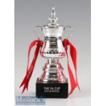 Miniature ‘The FA Cup with Budweiser’ Trophy measures 19cm in height