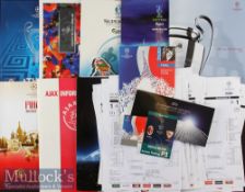 A collection of UEFA European Football memorabilia given to journalists such as press packs, passes,