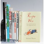 Rugby Book Selection, Humour (8): Three Rugby Jokes Books, Rugby Wit, M Burton Tight Heads, Loose