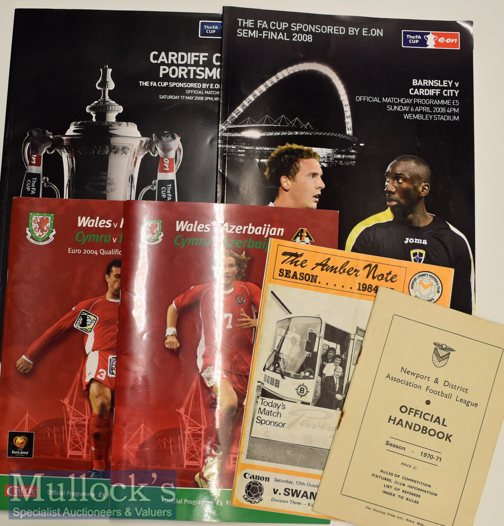 Welsh Interest Football Programmes (6) Wales v Azerbaijan and v Russia in Euro 2004 qualification