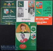 1980 British & I Lions in S Africa Test Rugby Programmes (4): All four tests from a very tight