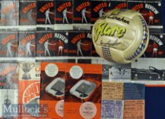 Collection of Manchester Utd home match programmes for seasons 1966/67, 1967/68, 1968/69, 1969/70