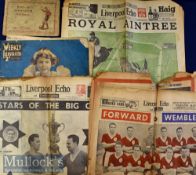 Collection of Liverpool newspapers covering mainly Everton football/Liverpool football for the