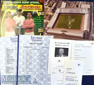 Tottenham Hotspur memorabilia to include 1971 FAC v Liverpool Pullman train luncheon & dinner