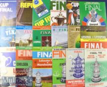 Selection of FA Cup Final programmes to include 1964, 1966, 1968, 1969, 1970 + replay, 1971, 1972,