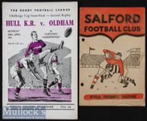 Challenge Cup quarter final and semi-final programmes from the late ‘50s and early ‘60s (2) - 1958/