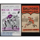 Challenge Cup quarter final and semi-final programmes from the late ‘50s and early ‘60s (2) - 1958/