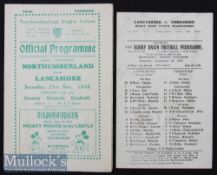 1935/6/7 Lancashire County Championship incl Semi Rugby Programmes (2): Another ‘Branscombe’s