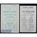 1935/6/7 Lancashire County Championship incl Semi Rugby Programmes (2): Another ‘Branscombe’s