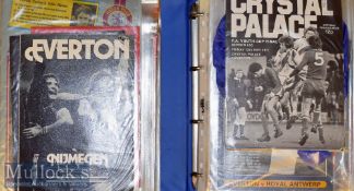 1976/77 and 1977/78 Everton Home and Away Football Programmes includes 76/77 (H) (x27) Spurs