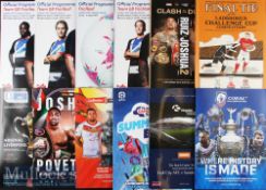 Good collection of around 80x big match football programmes and other sport programmes including