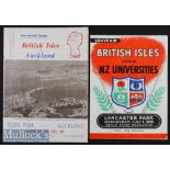 1959 British & I Lions Programmes in N Zealand (2): From the games v Auckland (a little wear) and