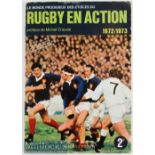 1972-3 French Rugby Sticker Book: Bright clean sticker album in Panini style by A C Educatif, partly