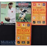 Quartet of Playfair Rugby Annuals (4): Issues of this popular compact annual for 1959-60, 1962-63,