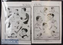 1880s-1950s Magnificent Collection of Early Rugby Prints/Engravings (26): Neatly displayed in a