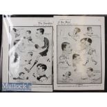 1880s-1950s Magnificent Collection of Early Rugby Prints/Engravings (26): Neatly displayed in a