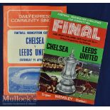 1970 FA Cup Final Chelsea v Leeds United football programme, ticket and song sheet date 11th