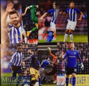 16x Signed Sheffield Wednesday Colour Photographs Fox, Lee, Bullen, Harris, Dawson etc. measuring