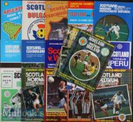1970s Scotland Football programmes including 69 Scotland v Ireland, 72 Scotland v Peru, Scotland v