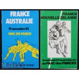 1981/1983 France v NZ/Australia Test Rugby Programmes (2): Pair of Parc des Princes issues for the