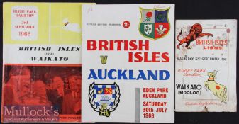 1966 British and Irish Lions Programmes in N Zealand (3): The Lions’ clashes with Auckland, and (two