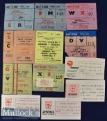 Selection of Arsenal home match tickets to include 1969/70 Southampton (FLC replay), 1970/71