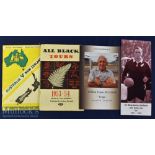 Scarce Special NZ Rugby Bundle (4): Attractive 80pp NZ All Blacks Tours 1905-1954 Brochure, produced