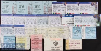 Selection of Various Football Tickets including 82 Stoke City v West Ham Utd (3), 86 Hearts v