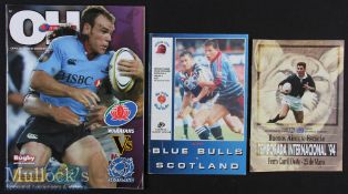 1994/97/2004 Scotland Abroad Rugby Programmes etc (3): Pocket sized issues for Buenos Aires v the