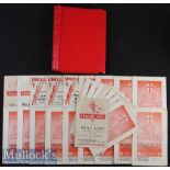 Selection of Lincoln City Home football programmes from 1948 to 1964 such as 48/9 Plymouth Argyle (