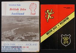 1959 British & I Lions Programmes in N Zealand (2): The Lions’ clashes with Wellington (v good)