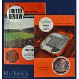 1965 Manchester United v Liverpool Charity Shield football programme together with 67 Man Utd v