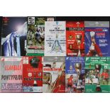 WRU Cup Final & Semis Rugby Programmes (9): Finals of 1998, 1999 & 2000 and Semis from 1995 &