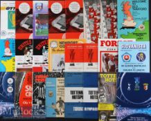 Collection of 1960s onwards 80x British clubs' in European competition football programmes from both