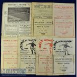 Selection of Crewe Alexandra home football programmes to include 1949/50 Oldham Athletic, 1951/52