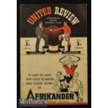 1946/47 Manchester United v Wolverhampton Wanderers Football Programme date 5 Apr, signs of repair/