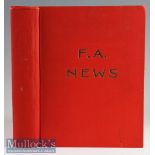 1963/64 FA News Magazine Single Bound Collection containing complete run of editions for 1963 and