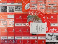 1973-1986 Llanelli Rugby Programme Collection (41): Remaining spares from that major collection seen